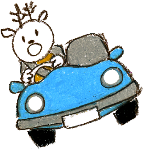 ぶつかりそうになる車